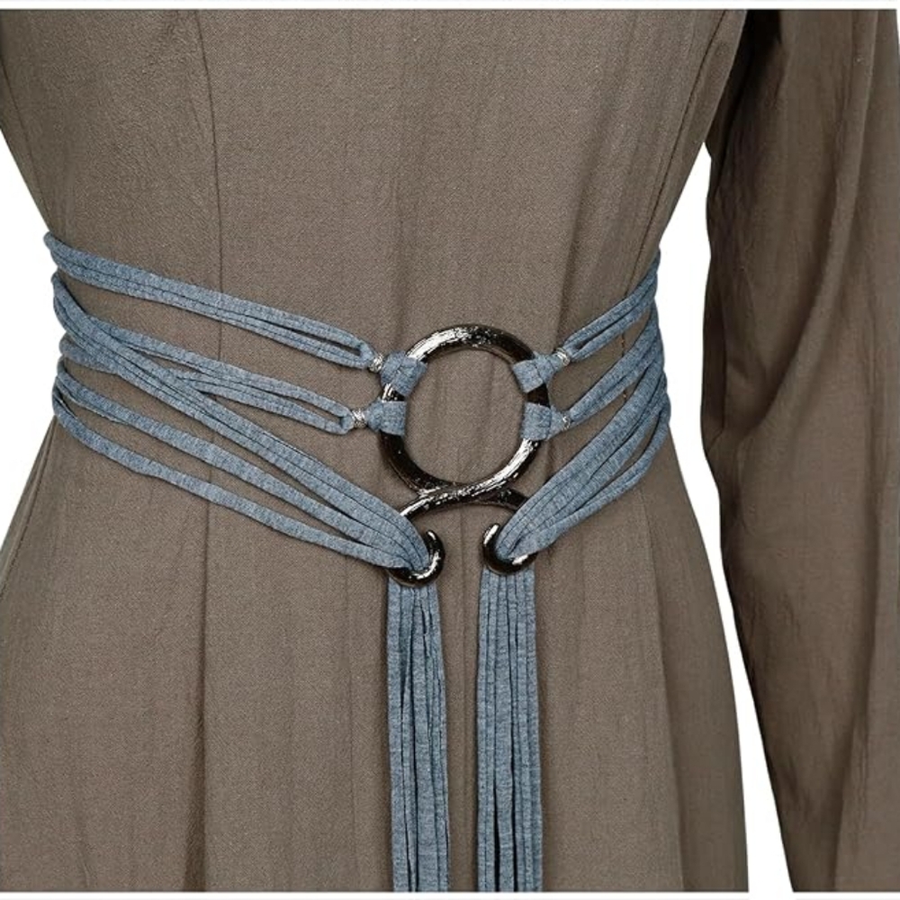 Viking Troll Cross Rope Belt Extra Long Medieval Norse Witch Pagan Ren Faire Wai